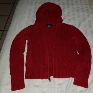 Ralph Lauren cardigan with zipper and hood